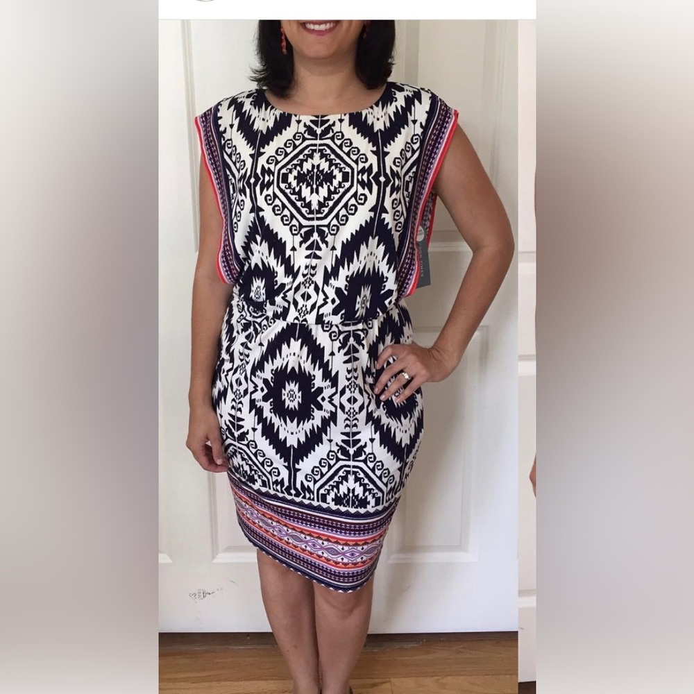 London Times patterned dress